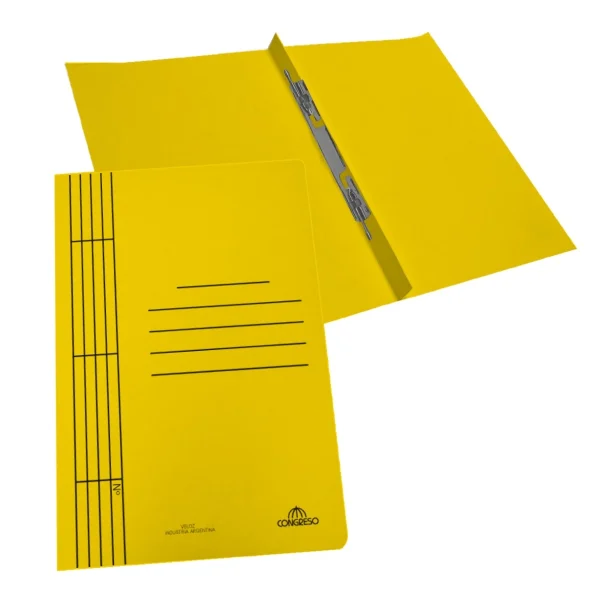 CARPETA OFICIO VELOX CON ESPIRAL AMARILLO CONGRESO - Imagen 1