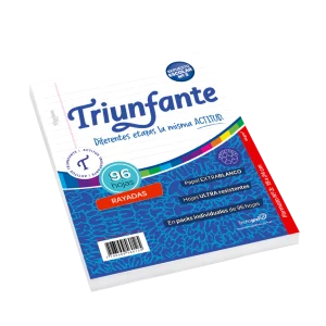 REPUESTO N°3 X 96 HOJAS RAYADO 90 GR TRIUNFANTE