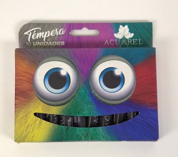 146509 TEMPERA POMO BEIGE X 10 UNIDADES X 9 GR ACUAREL - Imagen 1