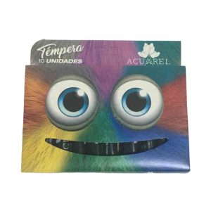TEMPERA POMO TURQUESA X 10 UNIDADES X 9 GR ACUAREL