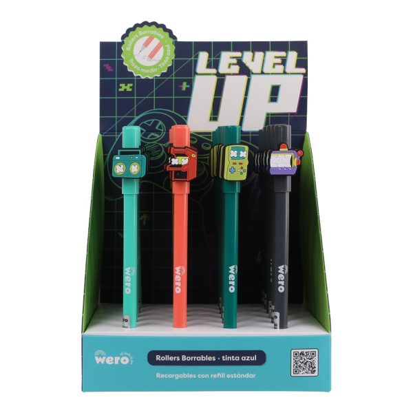 BOLIGRAFO BORRABLE ROLLER LEVEL UP X UNIDAD WERO - Imagen 1