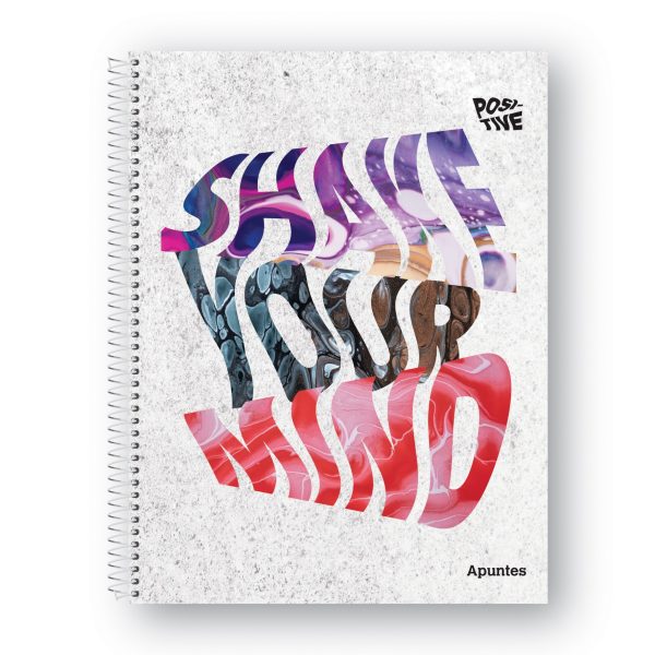 CUADERNO 29.7 TAPA SEMIRIGIDA POSITIVE X 80 HOJAS RAYADO APUNTES - Imagen 3
