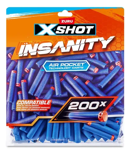 164410 RECARGA DARDOS X-SHOT INSANITY X 200 UNIDADES - Imagen 1