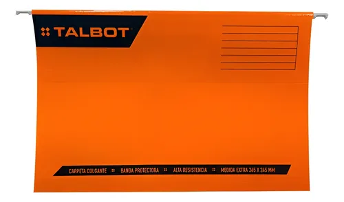 166278 CARPETA COLGANTE OFICIO NARANJA TALBOT - Imagen 1