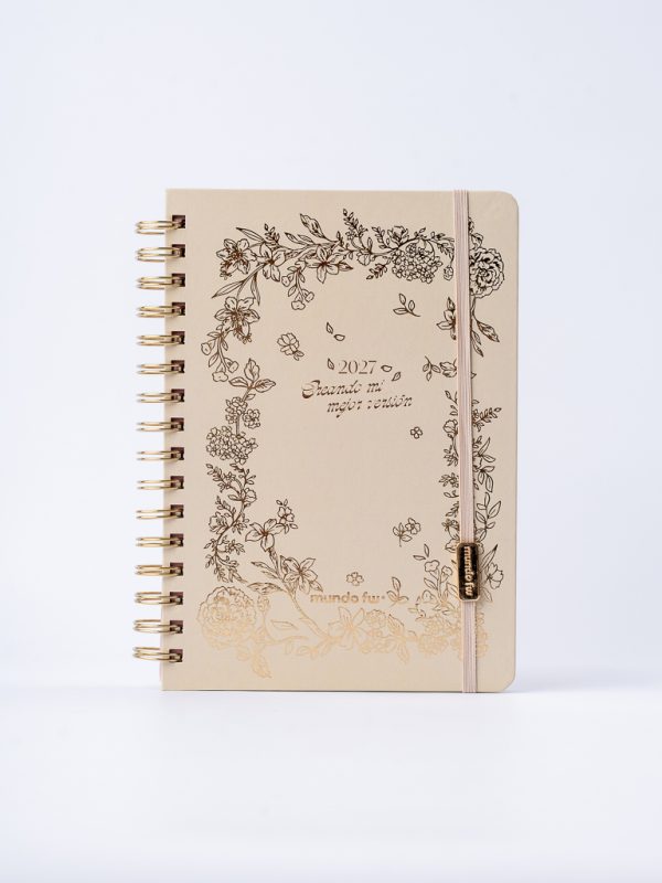 AGENDA 15X21 DIA X PAGINA CON ESPIRAL BOHO FW - Imagen 3