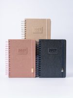 AGENDA 15X21 DIA X PAGINA CON ESPIRAL MINIMALISTA FW