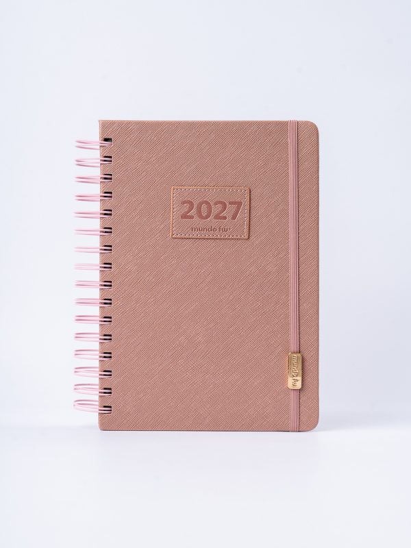 AGENDA 15X21 DIA X PAGINA CON ESPIRAL MINIMALISTA FW - Imagen 2