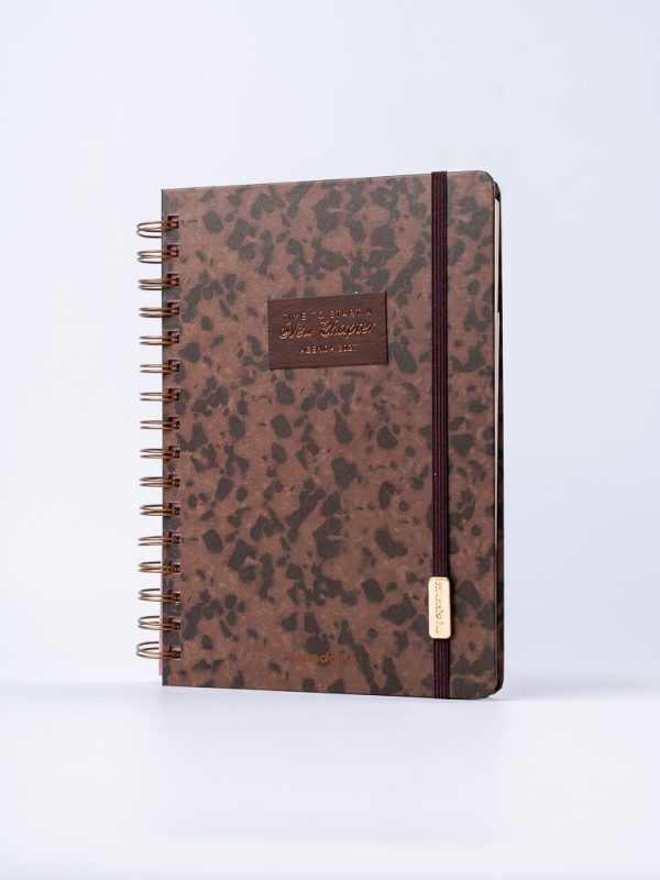 AGENDA 12X17 DOS DIAS X PAGINA CON ESPIRAL BOHO FW - Imagen 4