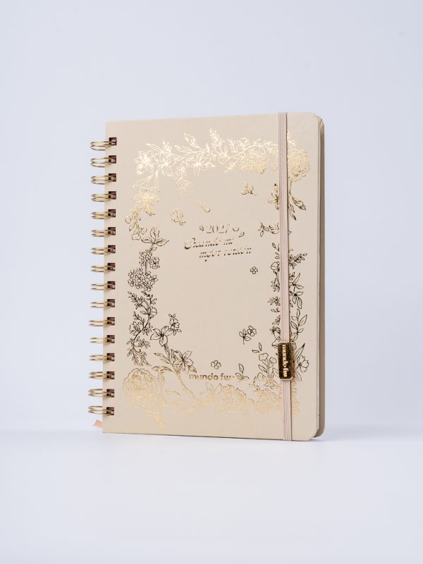 AGENDA 12X17 DOS DIAS X PAGINA CON ESPIRAL BOHO FW - Imagen 3