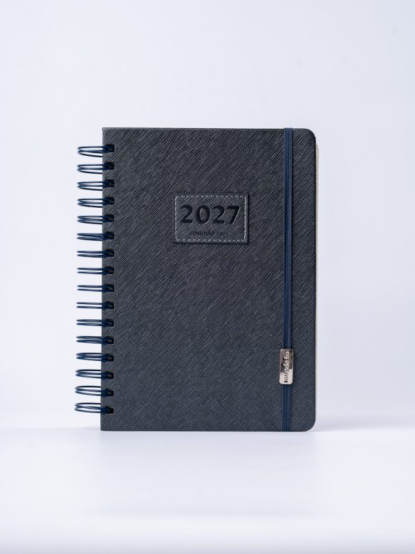 AGENDA 12X17 DOS DIAS X PAGINA CON ESPIRAL MINIMALISTA FW - Imagen 3
