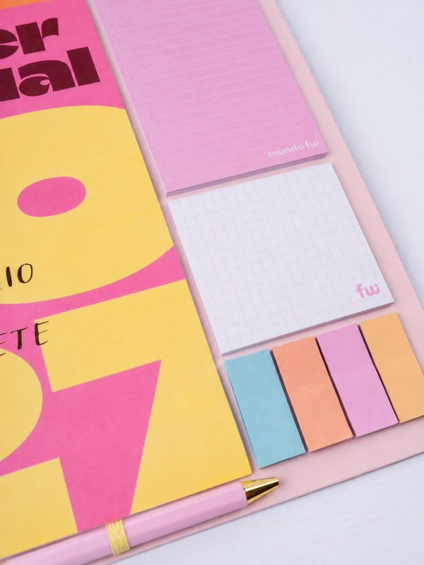 PLANNER 35X35 DE HELADERA VISTA MENSUAL MAGNETICO + BOLIGRAFO FW - Imagen 6