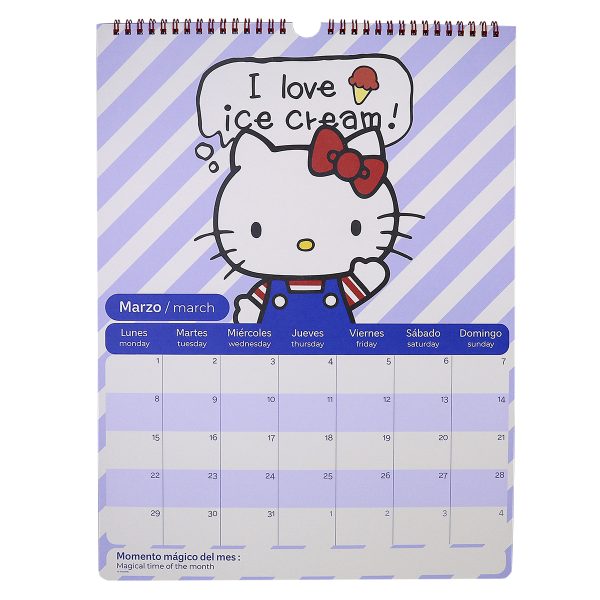 CALENDARIO 30X40 HELLO KITTY MOOVING - Imagen 2