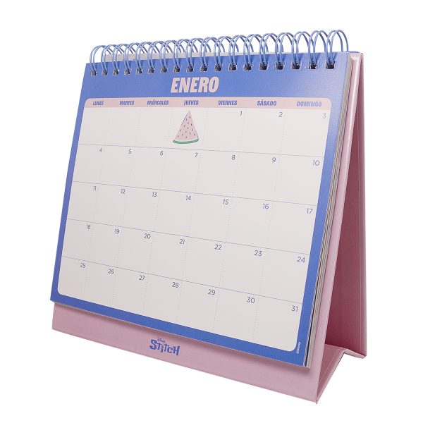 CALENDARIO 16.5X16 DE ESCRITORIO STITCH MOOVING - Imagen 2