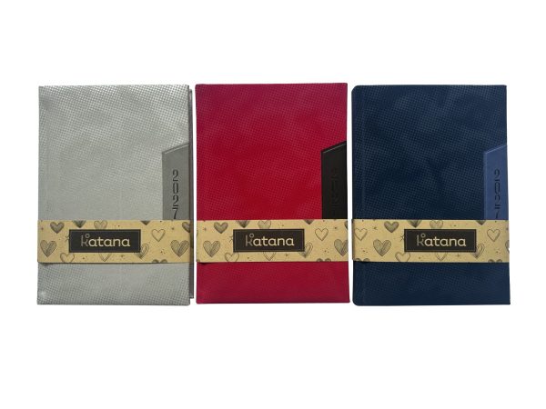 AGENDA 14X20.5 A5 DIA X PAGINA GRIS KATANA - Imagen 1