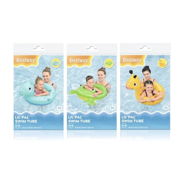 SALVAVIDAS ANIMALES SURTIDOS 68X66 CM BESTWAY - Imagen 1