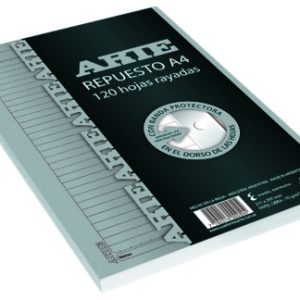 REPUESTO A4 X 120 HOJAS RAYADAS ARTE