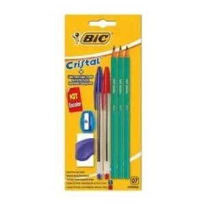 KIT ESCOLAR LAPIZ+GOMA+SACAP+BOLIGRAFO  BIC