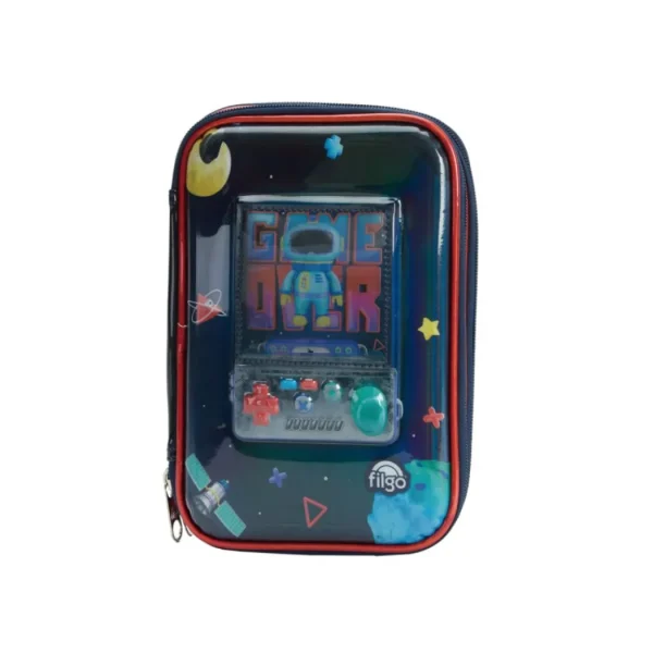 158438 CARTUCHERA 2 PISOS 3D RIGIDA GAMER FILGO - Imagen 1