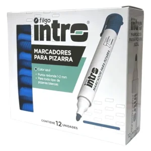 MARCADOR PARA PIZARRA AZUL X UNIDAD INTRO