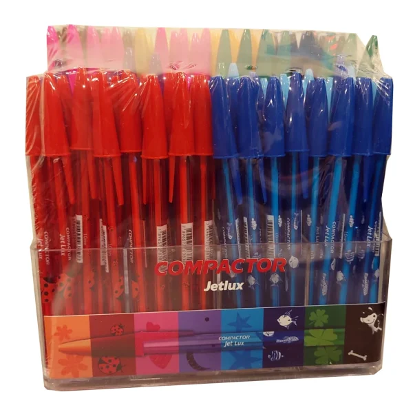 BOLIGRAFO COLOR 1.0 SURTIDOS DISPLAY X 192 UNIDADES JETLUX COMPACTOR - Imagen 1