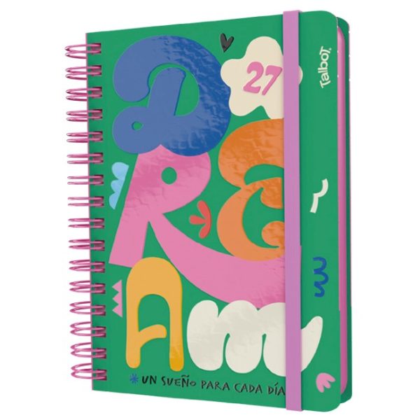 AGENDA 15X21 DIA X PAGINA ESPIRAL ELECTRIC TALBOT - Imagen 3