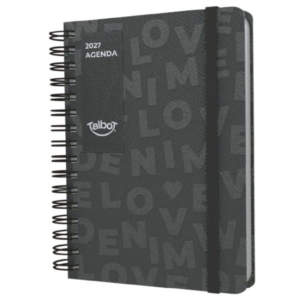 AGENDA 15X21 DIA X PAGINA ESPIRAL DENIM TALBOT - Imagen 1