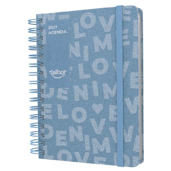 AGENDA 15X21 DIA X PAGINA ESPIRAL DENIM TALBOT - Imagen 2