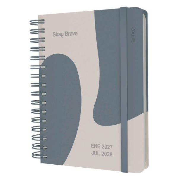 AGENDA 19X25 18 MESES ESPIRAL TALBOT - Imagen 1