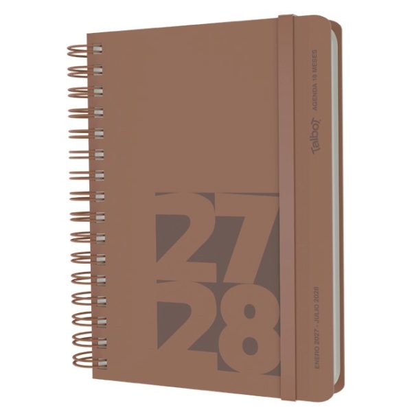 AGENDA 19X25 18 MESES ESPIRAL PU TALBOT - Imagen 3