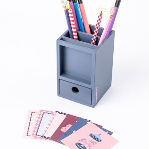 PORTA LAPIZ MADERA + TARJETA ILUSTRATIVA 13X9X8 LE CIRQUE  FW
