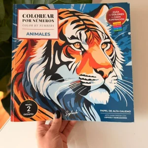 LIBRO COLOREA POR NUMEROS ANIMALES  SPLASH