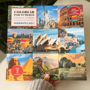 LIBRO COLOREA POR NUMEROS MARAVILLAS  SPLASH