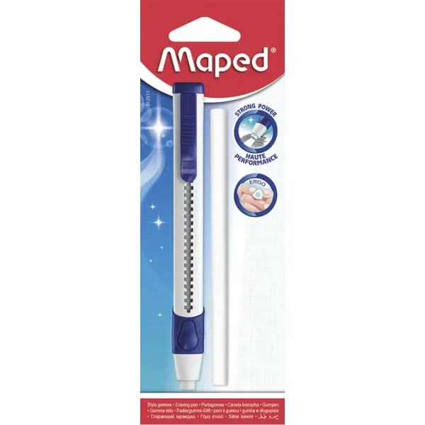 GOMA BORRAR PEN + RECARGA TRIANGULAR MAPED - Imagen 1