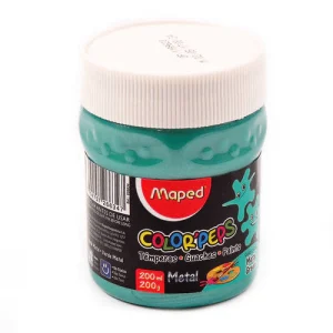 TEMPERA POTE METALL GREEN X 200 GR COLOR PEPS MAPED