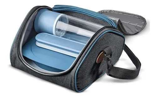 140994 LUNCHERA BAG CONCEPT GRIS VERDE MAPED - Imagen 1