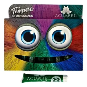 TEMPERA POMO VERDE OSCURO X 10 UNIDADES X 9 GR ACUAREL