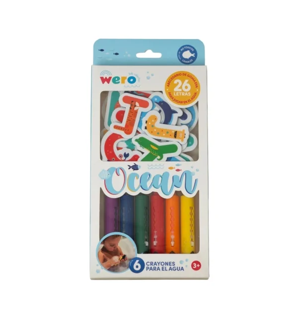CRAYONES PARA AGUA CON FIGURAS BOX OCEAN WERO - Imagen 1