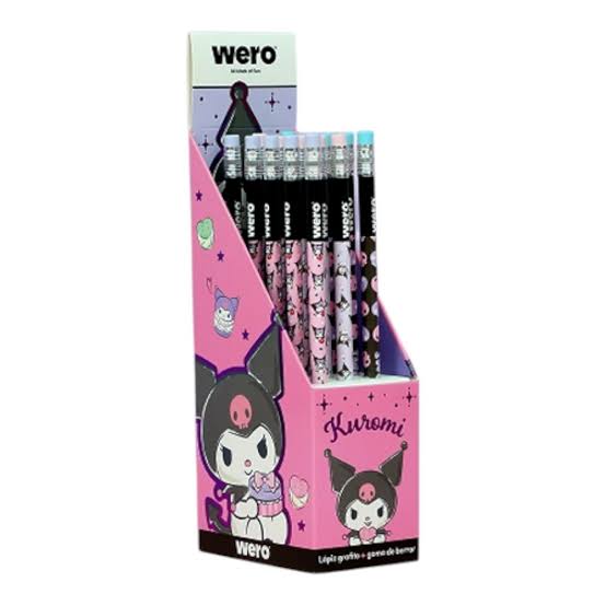 164498 LAPIZ NEGRO CON GOMA KUROMI X UNIDAD WERO - Imagen 1