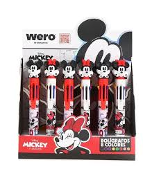 164515 BOLIGRAFO RETRACTIL 8 COLORES MICKEY X UNIDAD WERO - Imagen 1