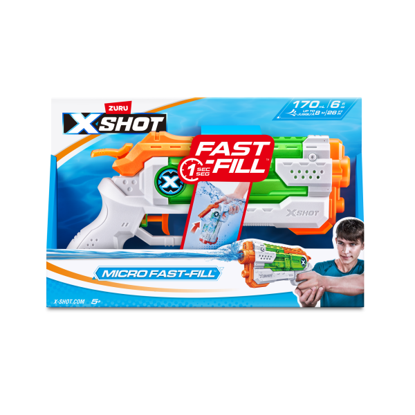 165379 PISTOLA DE AGUA X-SHOT FAST FILL MICRO ZURU - Imagen 1