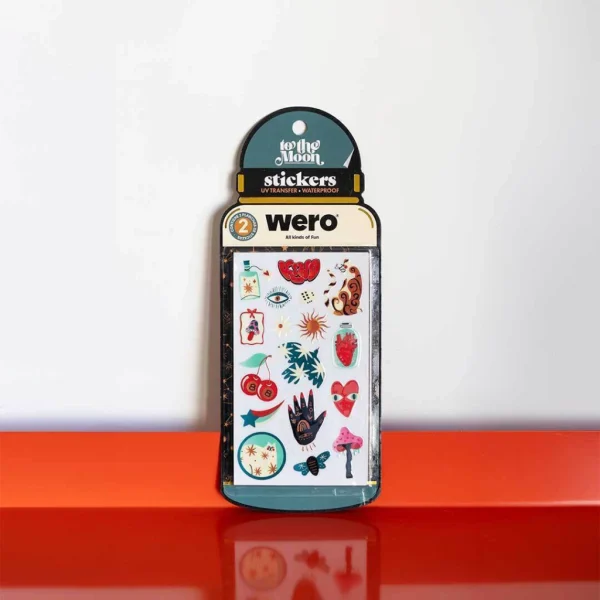 STICKER PARA BOTELLA TO THE MOON  WERO - Imagen 1