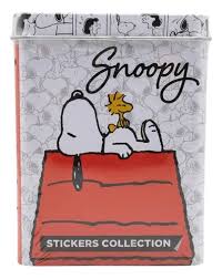 167933 STICKER EN LATA 8 PLANCHAS SNOOPY WERO - Imagen 1