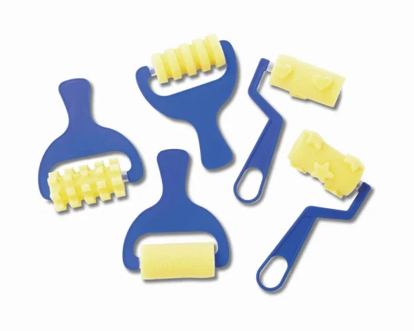 RODILLO PARA MANUALIDADES + 3 PINCELETAS FANCY BLISTER  OLAMI - Imagen 2