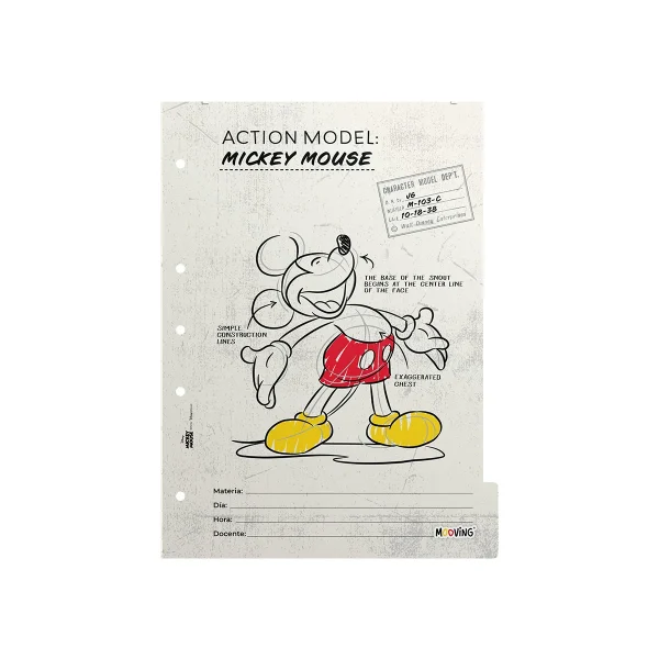 SEPARADORES A4 MICKEY & FRIENDS  MOOVING - Imagen 2