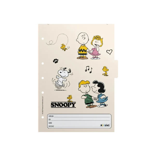 SEPARADORES A4 SNOOPY  MOOVING - Imagen 5