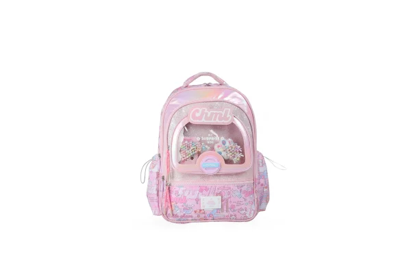 MOCHILA ESPALDA 17 PULGADAS  SURPRISE ROSA   CHIMOLA - Imagen 1