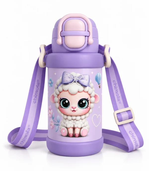 170477 BOTELLA CON CORREA 550 ML SHEEP CHIMOLA - Imagen 1