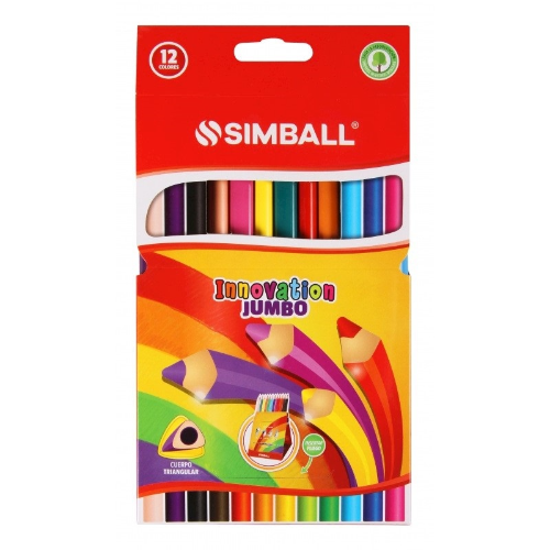 107273 LAPIZ COLOR X 12 UNIDADES LARGOS INNOVATION JUMBO DSC - Imagen 1