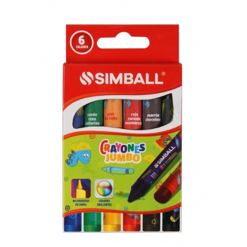CRAYONES DE CERA FANTASIA GLITTER NEON X 6 ACRILEX