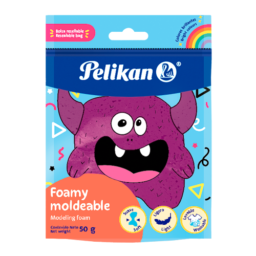 PASTA MOLDEABLE FOAMY VIOLETA X 50 GR PELIKAN